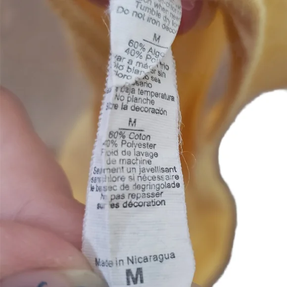 yellow medium Alexa feed my kids cotton blend racerback tank - Picture 5 of 8